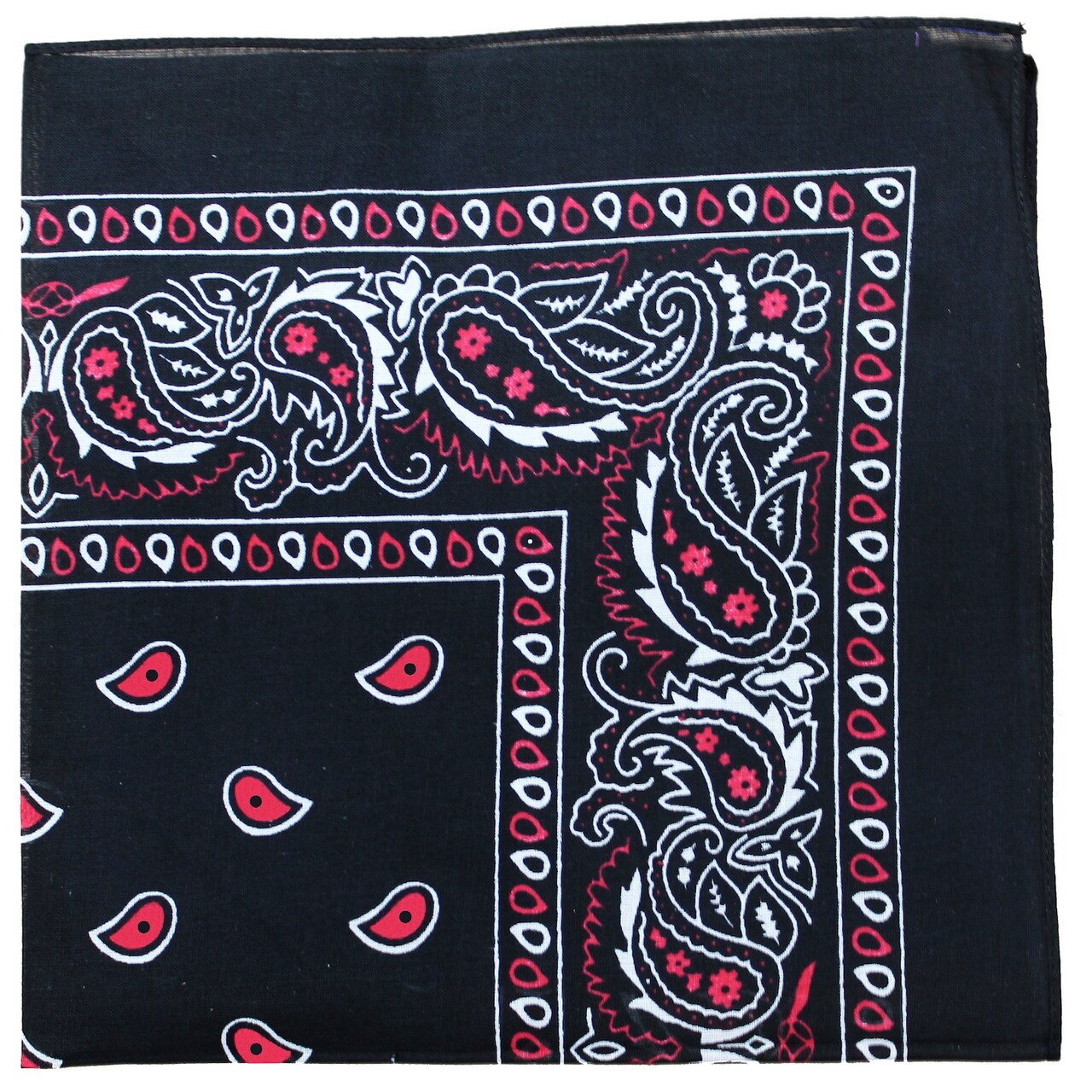 Daily Basic 100% Cotton X-Large Paisley Double Sided Printed Bandana
